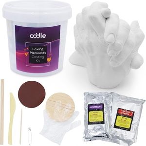 Loving Memories Hand Casting Kit - DIY Molding Kit with Bucket, Testing Powder